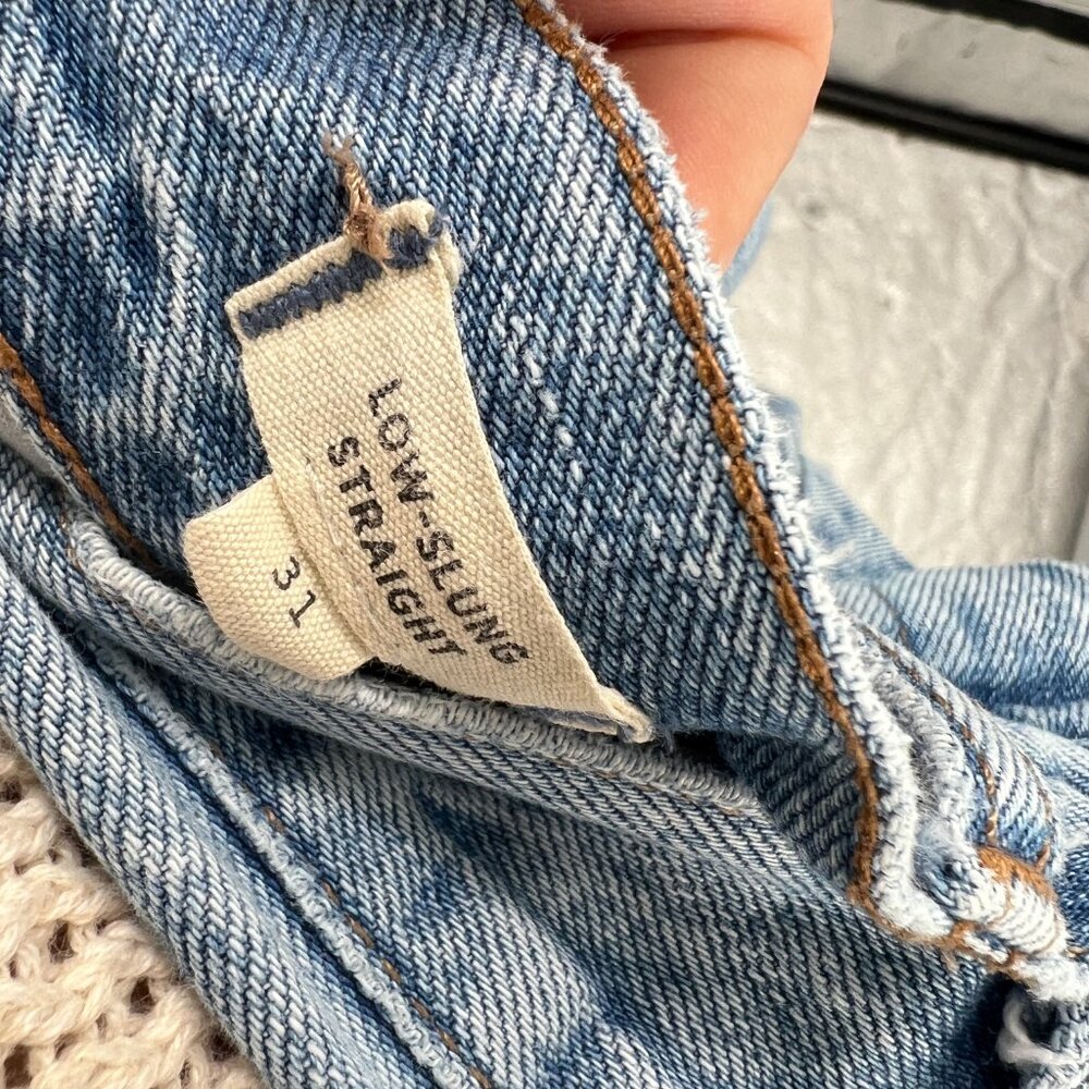 Madewell low slung straight carpenter jeans light wash 90s retro workwear 31 - Picture 15 of 15